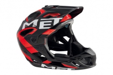 Kask Met Parachute Hes M czarno-czerwony