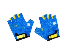 Rękawiczki dziecięce Accent Robo niebiesko-żółte L/XL