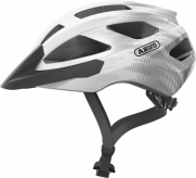 Kask rowerowy Abus Macator biało-srebrny M