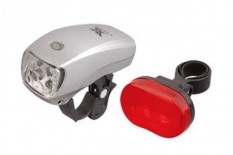 Zestaw lampek rowerowych LED xc761 + xc305