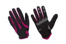 Rękawiczki rowerowe Accent Airy czarno-różowe L