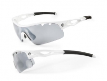 Okulary Accent Storm biało-czarne soczewki PC