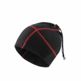 Czapka kolarska Accent Super Roubaix czarna-czerwona L/XL