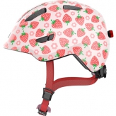 Kask rowerowy dziecięcy Abus Smiley 3.0 LED rose strawberry S 45-50cm