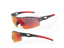 Okulary rowerowe Accent Storm czarno-czerwone
