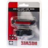 Lampka rowerowa tylna Simson Line USB