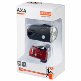 Zestaw lampek rowerowych Axa Greenline USB