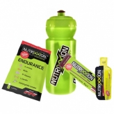 Bidon Nutrixxion 600ml zielony + napój, baton, gel