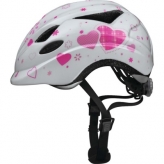 Kask rowerowy dziecięcy Abus Anuky M white heart