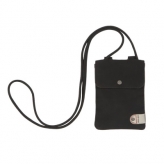 Cortina tunis phone bag leat/canv antr