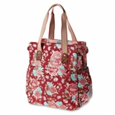 Torba rowerowa Basil Bloom Shopper czerwona kwiaty