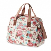 Torba rowerowa  Basil Bloom Carry All Bag biała kwiaty