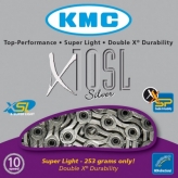 Łańcuch rowerowy kmc x10 sl-silver super light