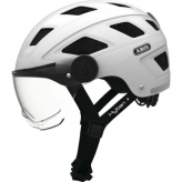 Abus kask hyban + smoke visor, white cream l 58-63