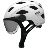 Abus kask hyban + smoke visor, white cream m 52-58