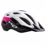 Kask rowerowy met crossover m biało/różowo/czarny