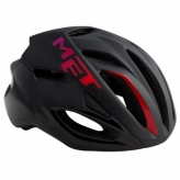 Kask rowerowy met rivale m czarno/czerwony