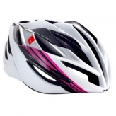 Kask rowerowy met forte universal czarno/biało/różowy