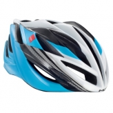 Kask rowerowy met forte universal niebiesko/czarno/biały