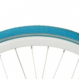 Opona rowerowa Deli 28x1 1/2 reflex jasna niebieska
